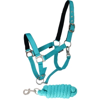 Abbildung von Horka Halfter Set Blau/Grün Pony
