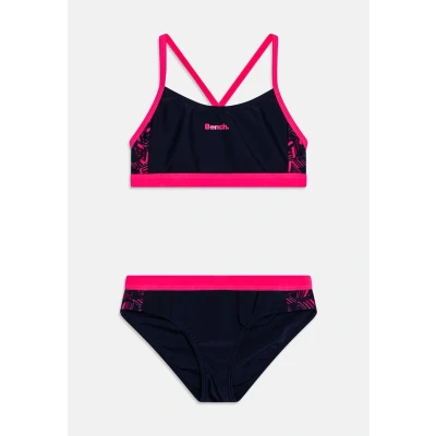 Abbildung von Bench. Bustier Bikini, mit geometrische bedruckten Einsätzen