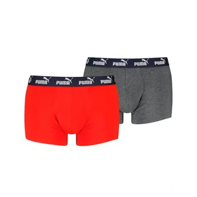 Abbildung von PUMA Men&#039;s Elements Trunk, red/Navy, S (2er Pack)