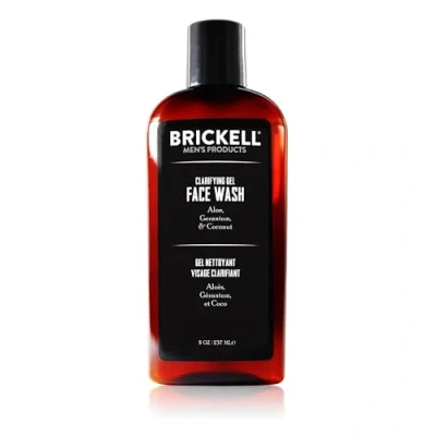 Abbildung von Brickell Men&#039;s Clarifying Gel Face Wash Natürliche und organische Männer Reinigungsgel mit Geranie, Kokosnuss Aloe Vera 237 ml Parfümiert