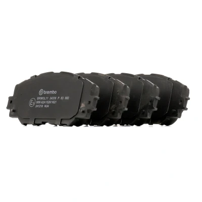 Abbildung von BREMBO P 83 082 Bremsbelagsatz exkl. Verschleißwarnkontakt ohne Zubehör TOYOTA: Auris Hatchback, RAV4 IV Off Road, III Road