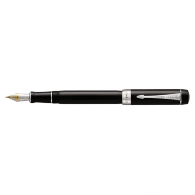 Abbildung von Parker Duofold Black &amp; Chrome FP F