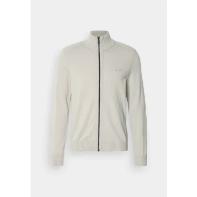 Abbildung von BOSS AVAC Strickjacke, Herren, Größe: Small, Light beige