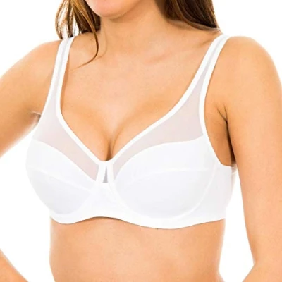 Abbildung von DIM Generous Classic Underwire BRA Bügel BH, Damen, Größe: 80E, Blanc