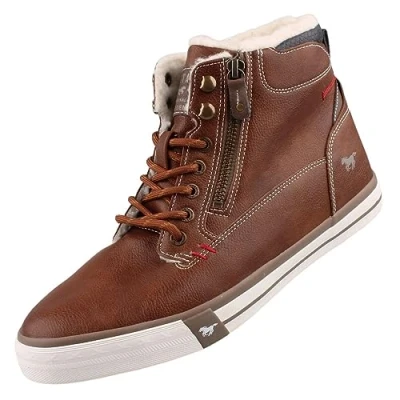 Abbildung von MUSTANG Herren High Top Sneaker gefüttert Braun, Schuhgröße:EUR 44