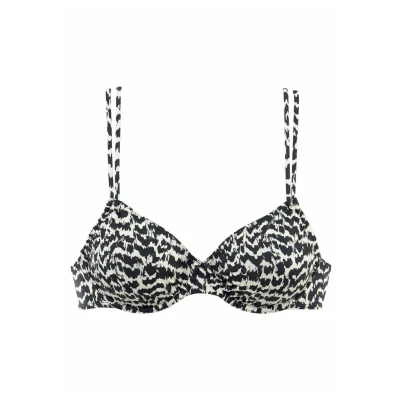 Abbildung von Lascana Bikinitop, Damen, Größe: 36xB, Schwarz creme