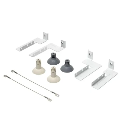 Abbildung von AEG Montageset BR12, Zubehör für Waschmaschinen und Trockner, Anker von 52 bis 67 cm, inklusive Sicherheitsflansch, maximale Stabilität Pflege der Kleidung