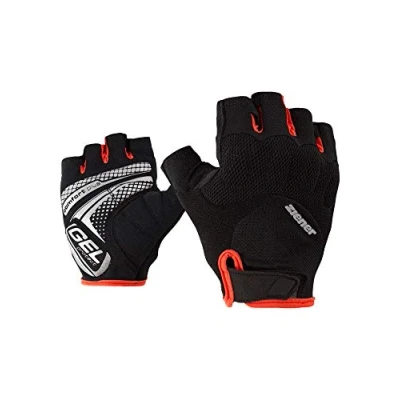 Abbildung von Ziener Herren COLIT Fahrrad , Mountainbike Radsport Handschuhe Kurzfinger atmungsaktiv/dämpfend/rutschfest, black/Grenadine, 7,5