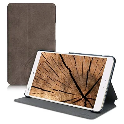 Abbildung von kwmobile Hülle kompatibel mit Huawei MediaPad M3 8.4 Slim Tablet Cover Kompass Vintage Braun