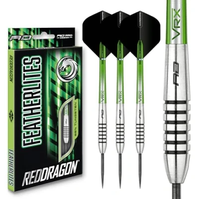 Abbildung von RED DRAGON Featherlite 9: 19g Tungsten Darts Set mit Flights und Schäfte