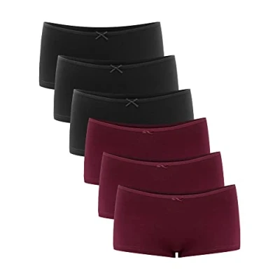 Abbildung von Libella Damen Boxershorts Panties Microfaser Unterwäsche 4er Pack Seamless 3908 BL S/M