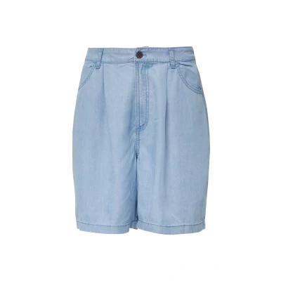 Abbildung von s.Oliver Fliessende MIT Elastikbund Shorts, Damen, Größe: 34, Blau