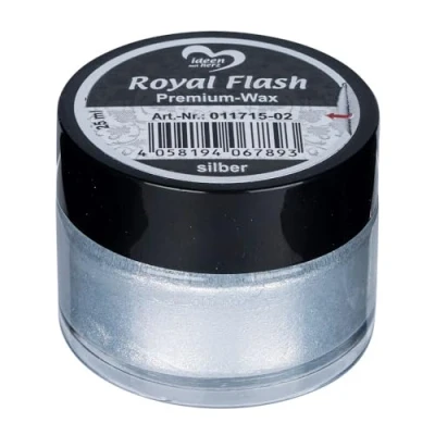Abbildung von Ideen mit Herz Royal Flash Premium Wax 25 ml Metallischer Micro Glitzereffekt (silber)