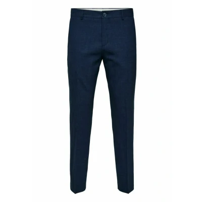 Abbildung von Selected Homme Stoffhose, Herren, Größe: 42, Dark navy