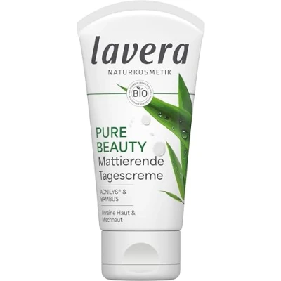 Abbildung von lavera Pure Beauty Mattierende Tagescreme mindert Rötungen &amp; Hautirritationen mattiert langanhaltend gegen Hautglanz vegan Naturkosmetik