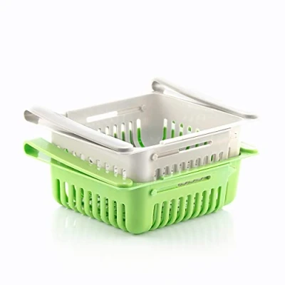 Abbildung von Generico InnovaGoods Verstellbarer Kühlschrank Organizer Friwer (2er Pack), Synthetisch, Mehrfarbig