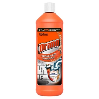 Abbildung von Drano Küchen Gel Abflussreiniger, Rohrfrei, 1 l