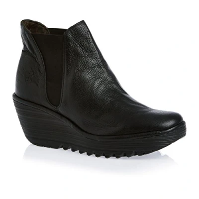 Abbildung von FLY London Damen Yoss Schlupfstiefel, Schwarz Black 000, 37 EU
