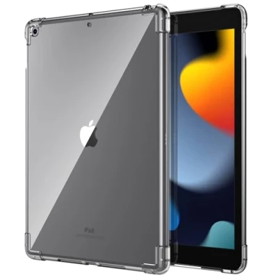 Abbildung von TiMOVO Hülle für Neu iPad 9. Gen 2021 / 8. 2020/7. 2020 10,2 Zoll, Weiche TPU Schutzhülle Klar Case mit der Kristallen Klaren Rückseite 10.2&quot; Retina Display Transparent