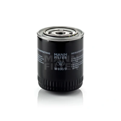 Abbildung von MANN FILTER W 930/9 Ölfilter 3/4 16 UNF mit einem Rücklaufsperrventil Anschraubfilter MERCEDES BENZ: Henschel 2 t