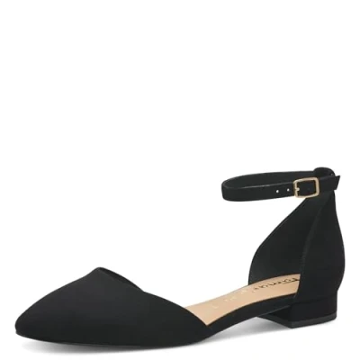 Abbildung von Tamaris Riemchenballerina, Damen, Größe: 39, Black Schuhe