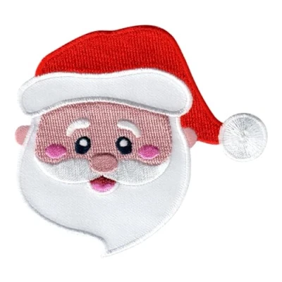 Abbildung von PatchMommy Santa Claus Weihnachtsmann Patch Aufnäher Applikation zum Aufbügeln Bügelbild für Kleidung Jeans Jacken Kinder Baby
