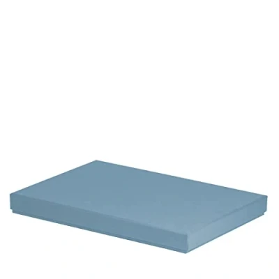 Abbildung von Rössler Papier 13521453150 Boxline Kartonage rechteckig, passend für DIN A4, Denim, 1 Stück