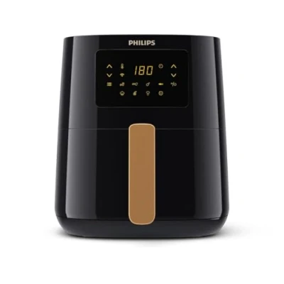 Abbildung von Philips Airfryer 5000 Connected Series Gesundes, vielseitiges Kochen mit Rapid Air Technologie, 13 Zubereitungsarten, Touchscreen, 4,1 l Fassungsvermögen, perfekt für Familien (HD9255/80)