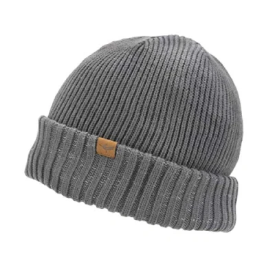 Abbildung von SEALSKINZ Unisex Wasserdichte Rollmützenmütze für Kaltes Wetter Grau, S/M