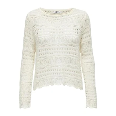 Abbildung von Jacqueline De Yong Damen Jdysun Lay L/S Boatneck Pullov. KNT Noos Strickpullover, Eggnog, L EU