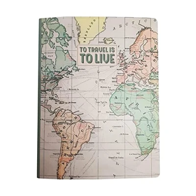 Abbildung von Legami Blatt B5 Notizbuch, liniert, mehrfarbig (Travel), 18,5 x 24,8 cm