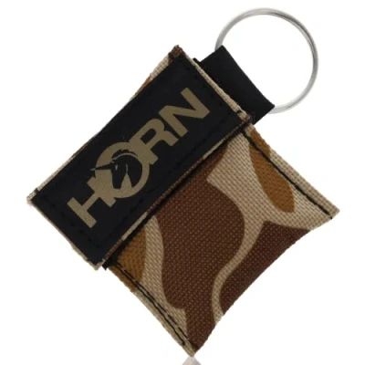 Abbildung von Horn Medical Notfall Beatmungstuch im Schlüsselanhänger, Key (sand camouflage)