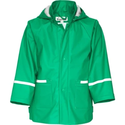 Abbildung von Playshoes Regenjacke Unisex Kinder Wind und wasserdicht Regenmantel Regenbekleidung, grün, 74