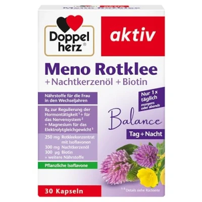 Abbildung von Doppelherz Meno Rotklee+nachtkerzenöl+biotin Kapsel (n)