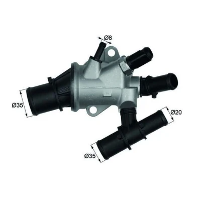 Abbildung von MAHLE ORIGINAL TI 170 88 Kühlwasserthermostat ALFA ROMEO: 147