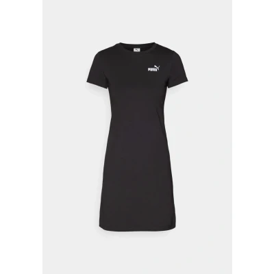 Abbildung von Puma Small LOGO SLIM Dress Jerseykleid, Damen, Größe: Medium, Black