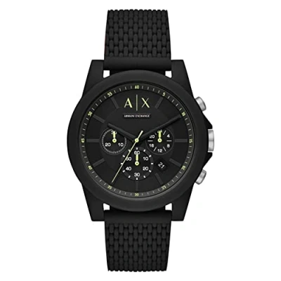 Abbildung von Armani Exchange Uhr, Herren, Größe: One Size, Black