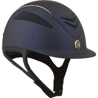 Abbildung von OneK Reithelm Defender Pro Matt Rosegold Lines Navy 0 (47 54cm) Agradi.deVerkauft von Agradi