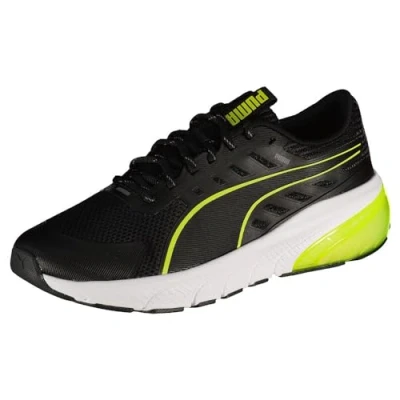 Abbildung von PUMA Unisex Cell Glare Road Running Shoe, Black Lime Pow, 40 EU