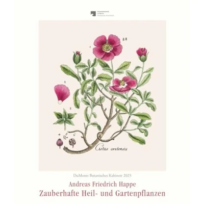 Abbildung von DuMonts Botanisches Kabinett Zauberhafte Heil und Gartenpflanzen Illustriert von F.A. Happe Kunstkalender 2025 Wandkalender im Hochformat 34,5 x 40 cm