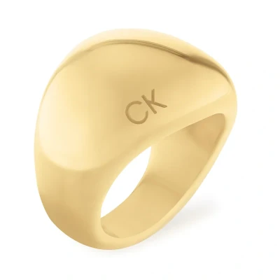 Abbildung von Calvin Klein GP Ring SIZE 52 goldcoloured, Damen, Größe: 52, Gold coloured