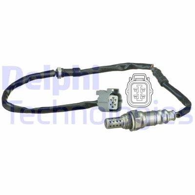 Abbildung von DELPHI ES20518 12B1 Lambdasonde Planarsonde, beheizt HONDA: CIVIC 7 Hatchback