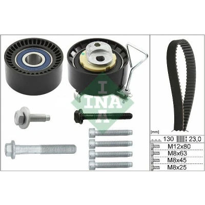 Abbildung von INA 530 0746 10 Zahnriemensatz 130 VOLVO: V70 3, XC60 I, S80 II