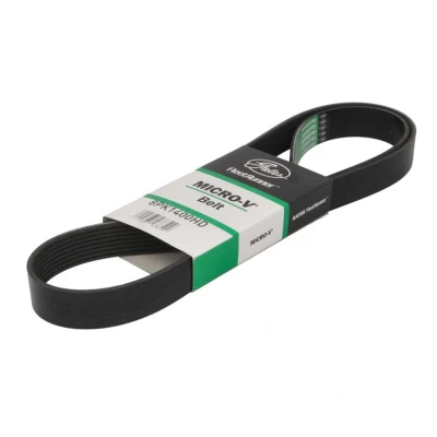 Abbildung von GATES 8PK1400HD Keilrippenriemen 1400 8 Polyester, EPDM (Ethylen Propylen Dien Kautschuk)