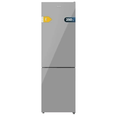 Abbildung von Cecotec Kombi Kühlschrank Bolero CoolMarket Combi 250 Grey Glass E. Energieklasse E mit grauem Glas 180x55 cm, l, No Frost, Multi Air Flow, Schnellkühlung.
