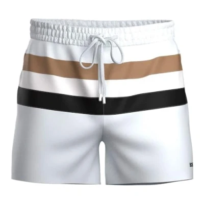 Abbildung von BOSS Louis Badeshorts, Herren, Größe: Medium, White