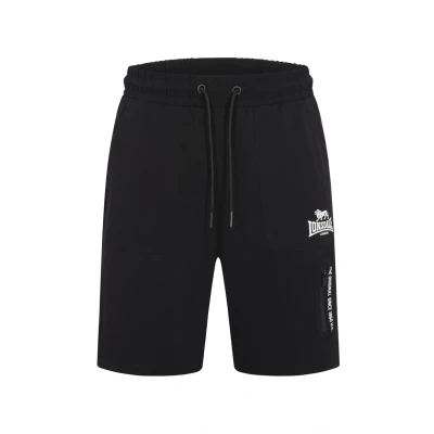 Abbildung von Lonsdale Normale Passform Havant Jogginghose, Herren, Größe: Large, Black white