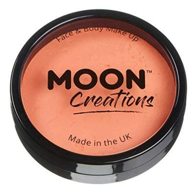 Abbildung von Moon Creations Pro Gesichts und Körper Make up, professionelle Farbfarben Kuchentöpfe für Gesichtsfarbe, Kostüme, Feste, Halloween Kinder, Erwachsene (Aprikose, 36 g)