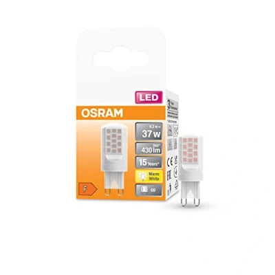 Abbildung von OSRAM Star PIN LED Lampe für G9 Sockel, matte Optik ,Warmweiß (2700K), 430 Lumen, Ersatz herkömmliche 37W Leuchtmittel, nicht dimmbar, 1 er Pack