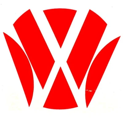 Abbildung von Finest Folia Emblem Ecken Inlays Folie Aufkleber passgenau (K006 Neon Rot)